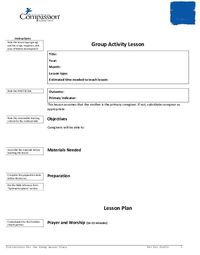 SEC Teaching and Curriculum Aide: Group Activity Lesson Plan Instructions