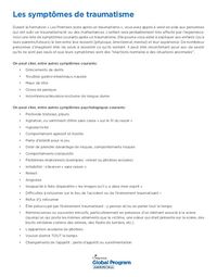 Symptoms of Trauma (French)